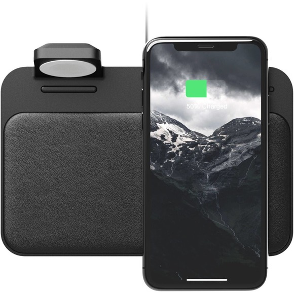 Nomad - NM3W240K00 Wireless Charging Pad for iPhone and Apple Watch - Black - Picture 3 of 5
